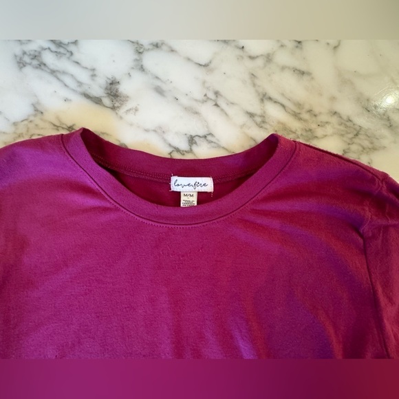 NWOT Love Fire Burgundy body suit Medium - Picture 4 of 4